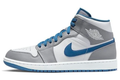 Air Jordan 1 Mid 'Cement Grey True Blue'