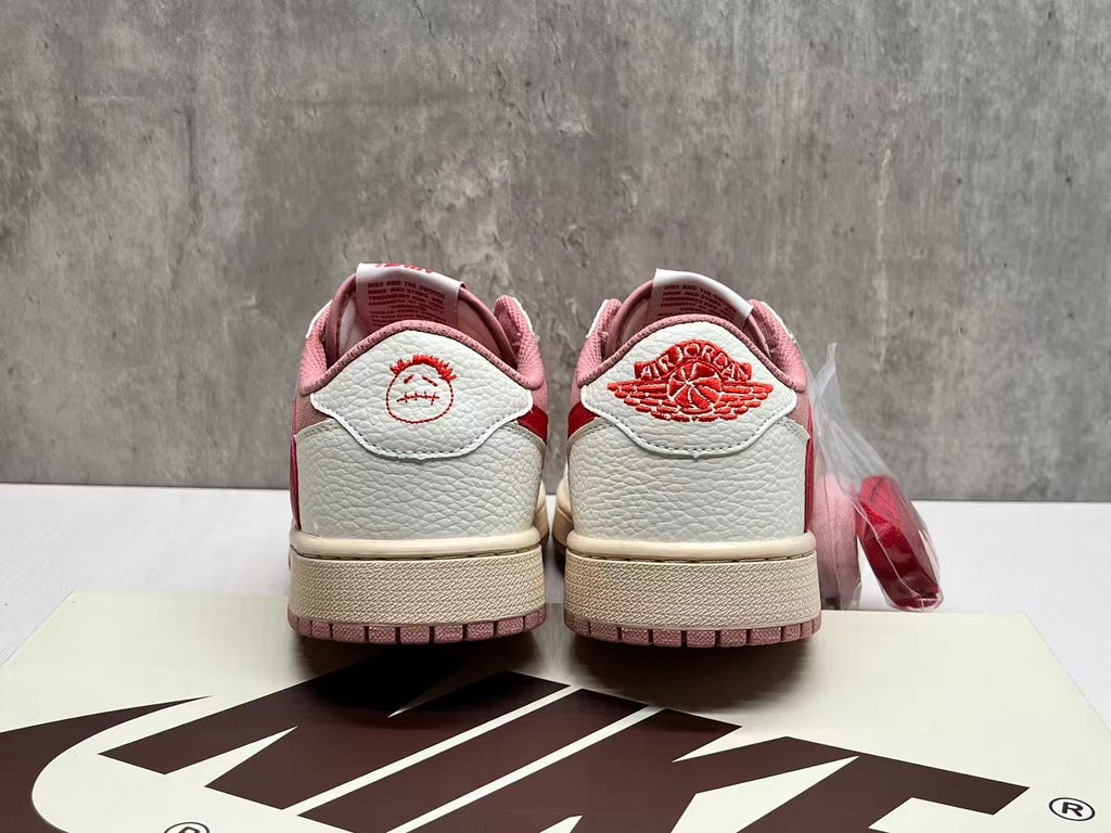 Travis Scott x Air Jordan 1 Low OG “Shy Pink/Red”