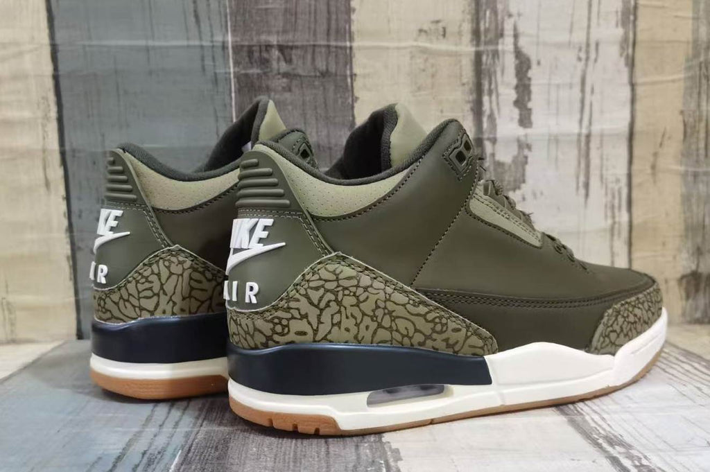 Air Jordan 3 Retro Medium Olive Men's Shoes