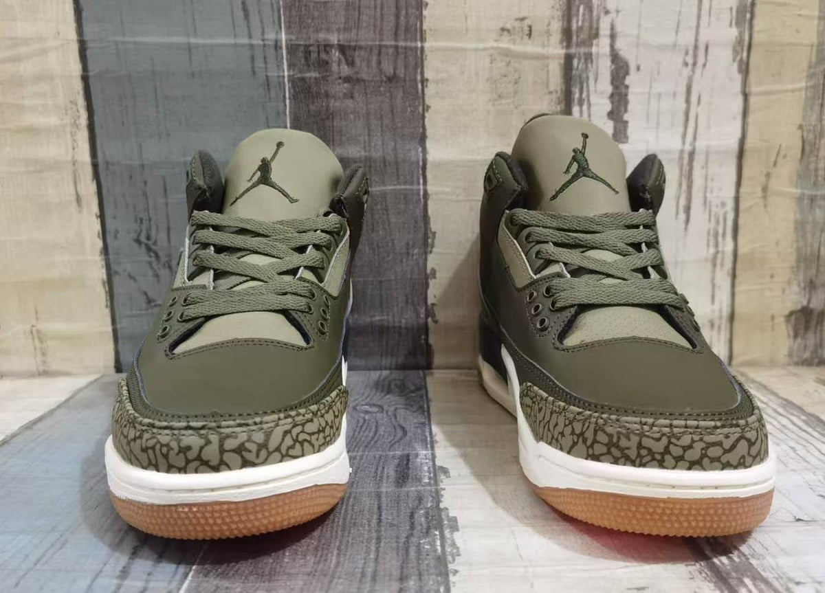 Air Jordan 3 Retro Medium Olive Men's Shoes