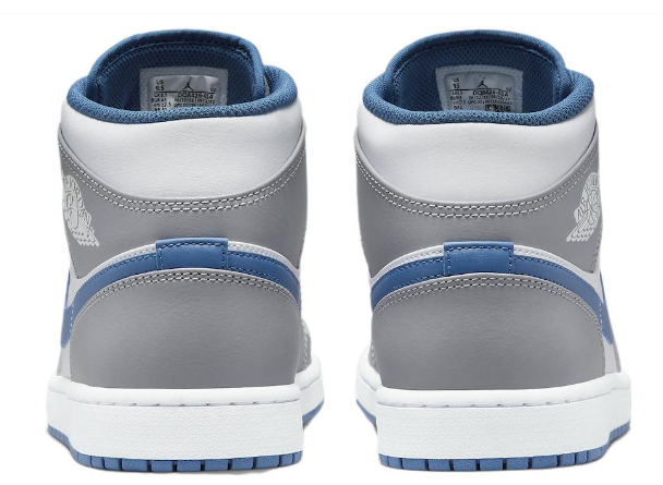 Air Jordan 1 Mid 'Cement Grey True Blue'