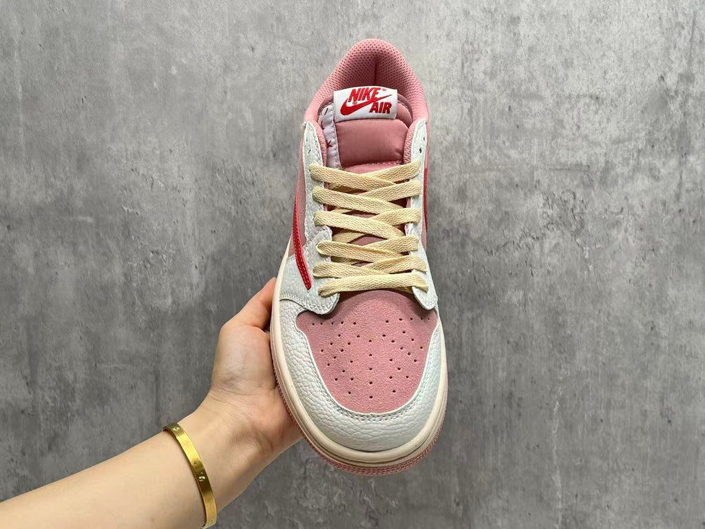 Travis Scott x Air Jordan 1 Low OG “Shy Pink/Red”