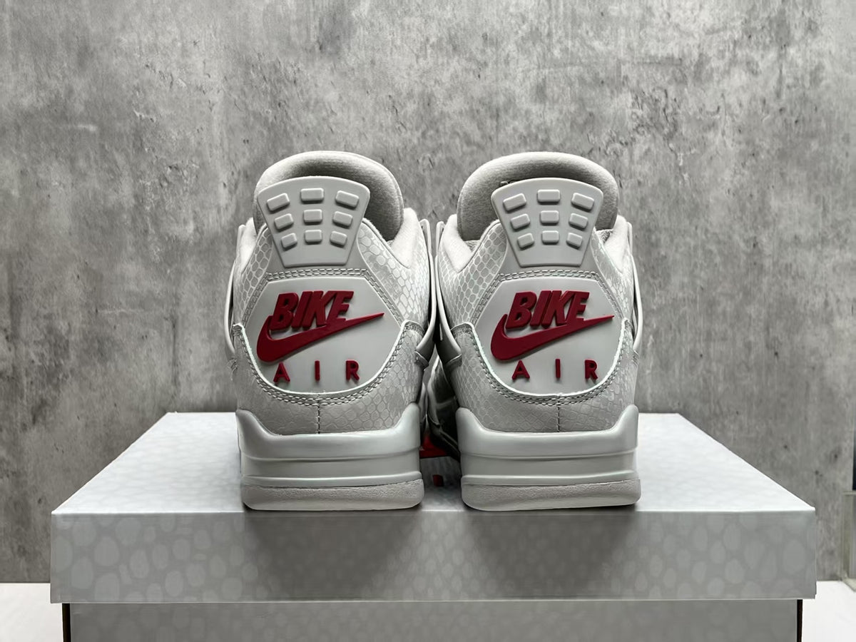 Nigel Sylvester x Air Jordan 4 'Brick After Brick' Grey/Red Custom