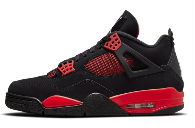 Air Jordan 4 Black/White-Red