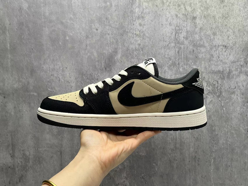 Air Jordan 1 D 'Black and Beige Pattern'