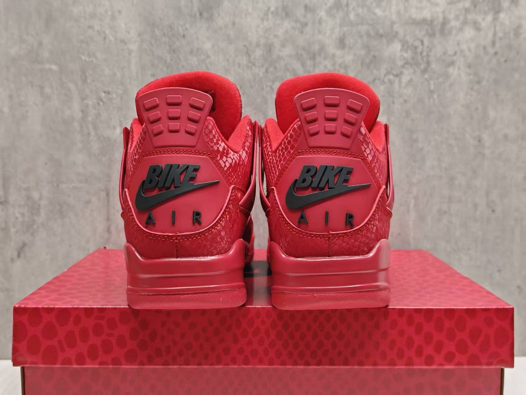Air Jordan 4 Retro 'Red Snakeskin' Custom
