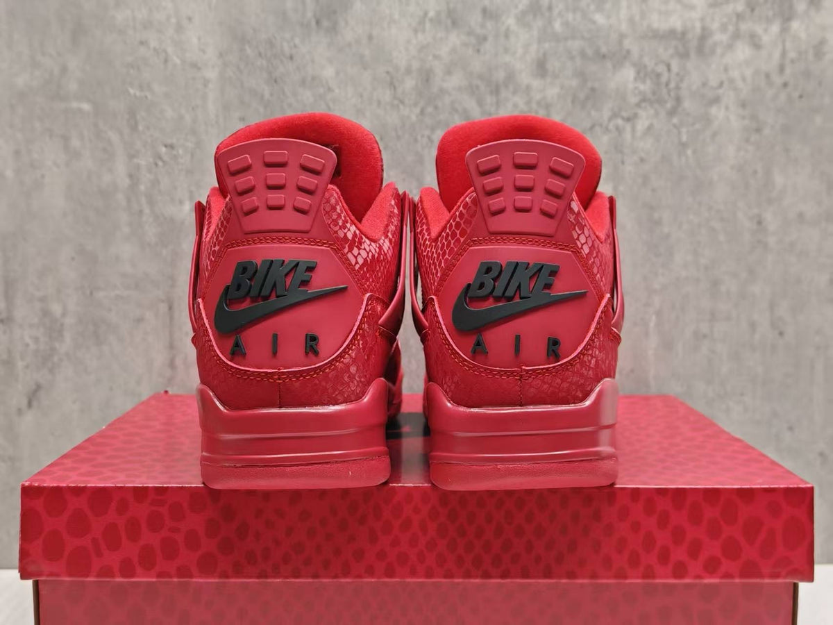 Air Jordan 4 Retro 'Red Snakeskin' Custom